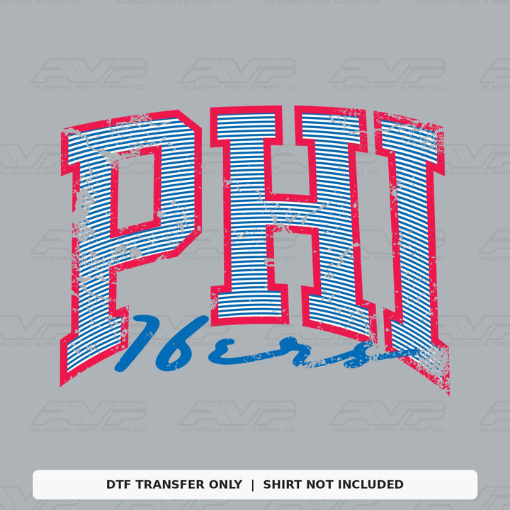 Philadelphia 76ers Preppy Stripes Alabama Vinyl