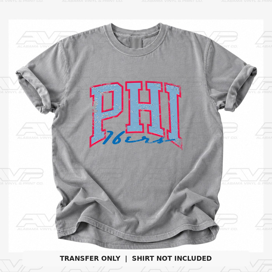 Philadelphia 76ers Preppy Stripes Alabama Vinyl