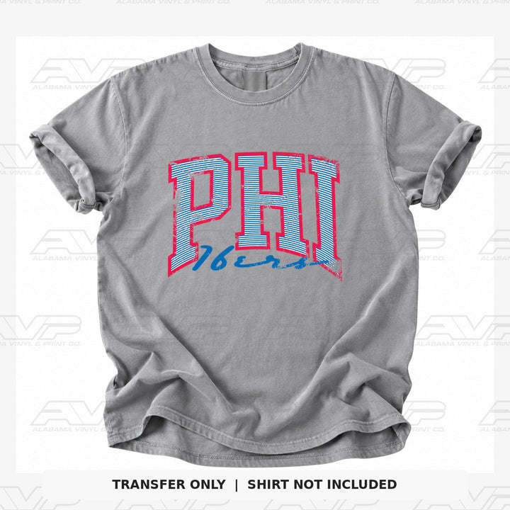 Philadelphia 76ers Preppy Stripes Alabama Vinyl