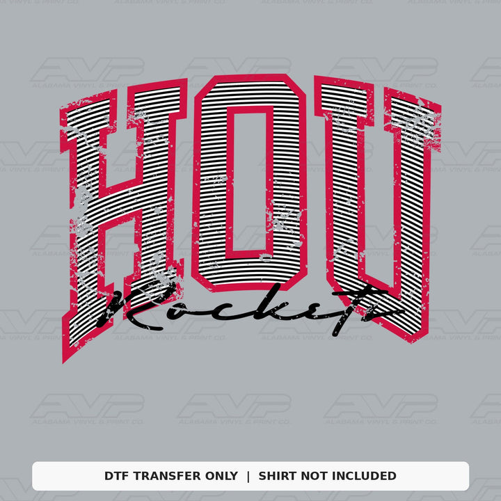 Houston Rockets Preppy Stripes Alabama Vinyl