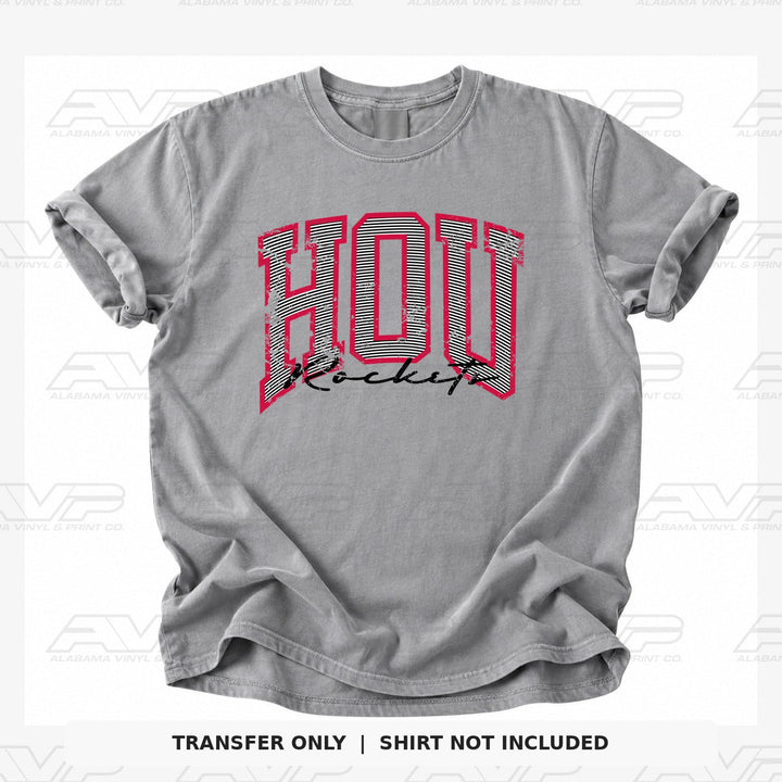 Houston Rockets Preppy Stripes Alabama Vinyl