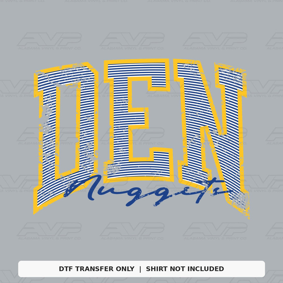 Denver Nuggets Preppy Stripes Alabama Vinyl