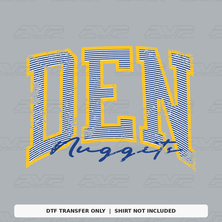 Denver Nuggets Preppy Stripes Alabama Vinyl