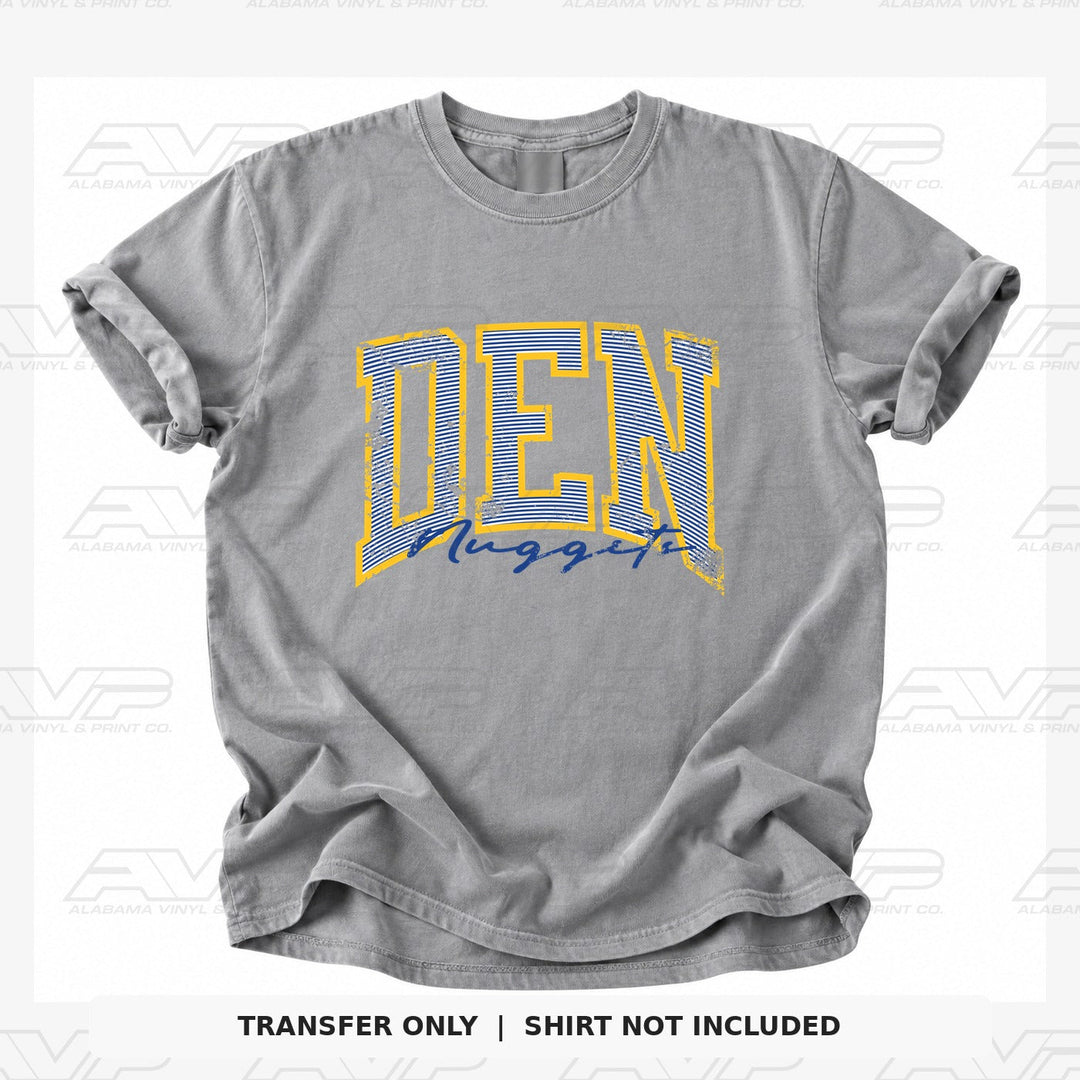 Denver Nuggets Preppy Stripes Alabama Vinyl
