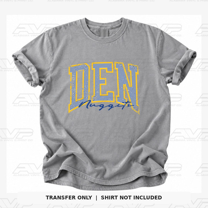 Denver Nuggets Preppy Stripes Alabama Vinyl