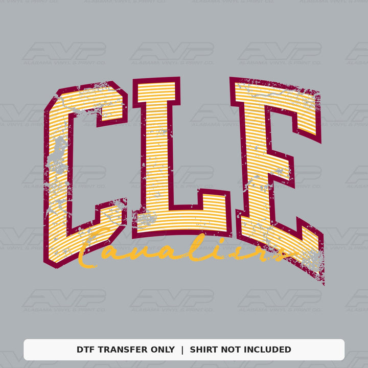 Cleveland Preppy Stripes Alabama Vinyl