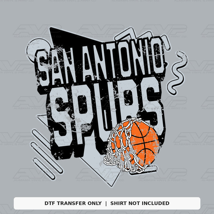 San Antonio Spurs Retro Alabama Vinyl