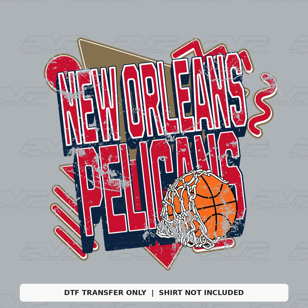 New Orleans Pelicans Retro Alabama Vinyl