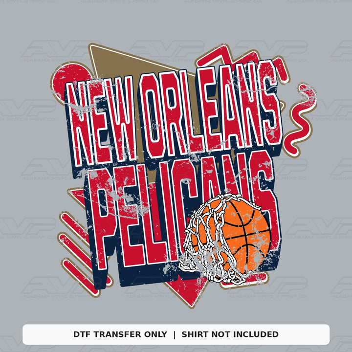New Orleans Pelicans Retro Alabama Vinyl