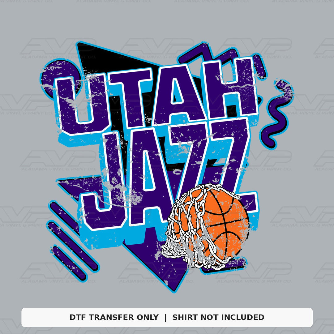 Utah Jazz Retro Alabama Vinyl