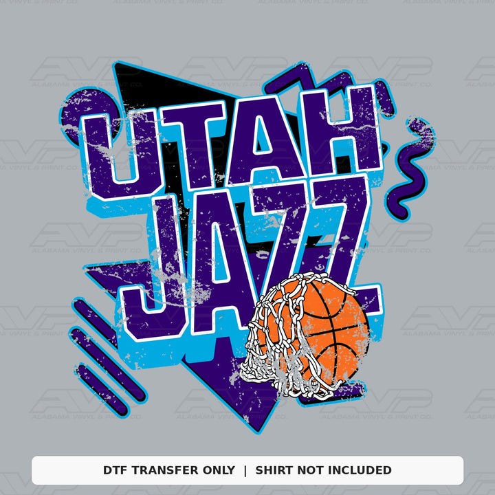 Utah Jazz Retro Alabama Vinyl