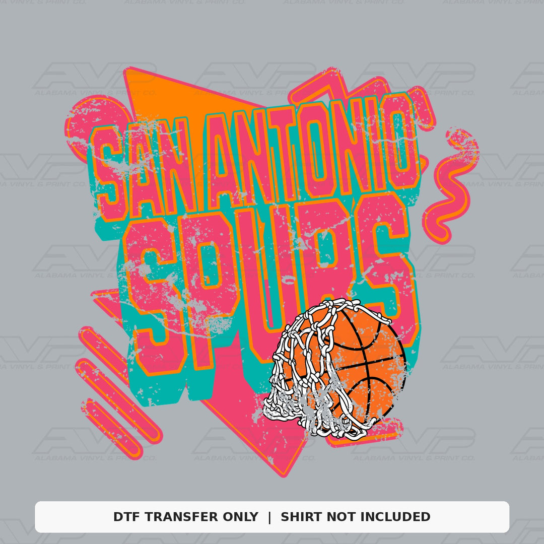 San Antonio Spurs Retro Fiesta Alabama Vinyl