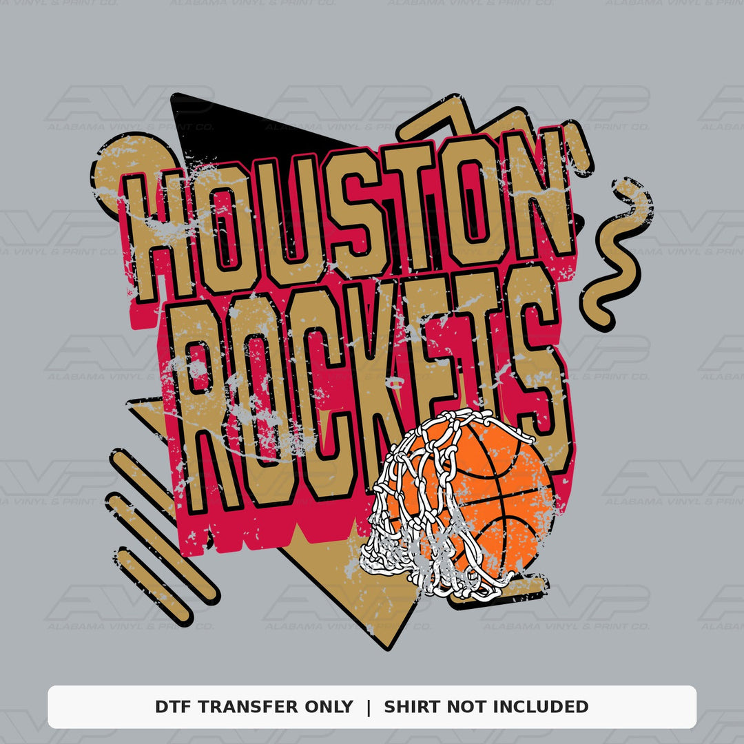 Houston Rockets Retro Alabama Vinyl