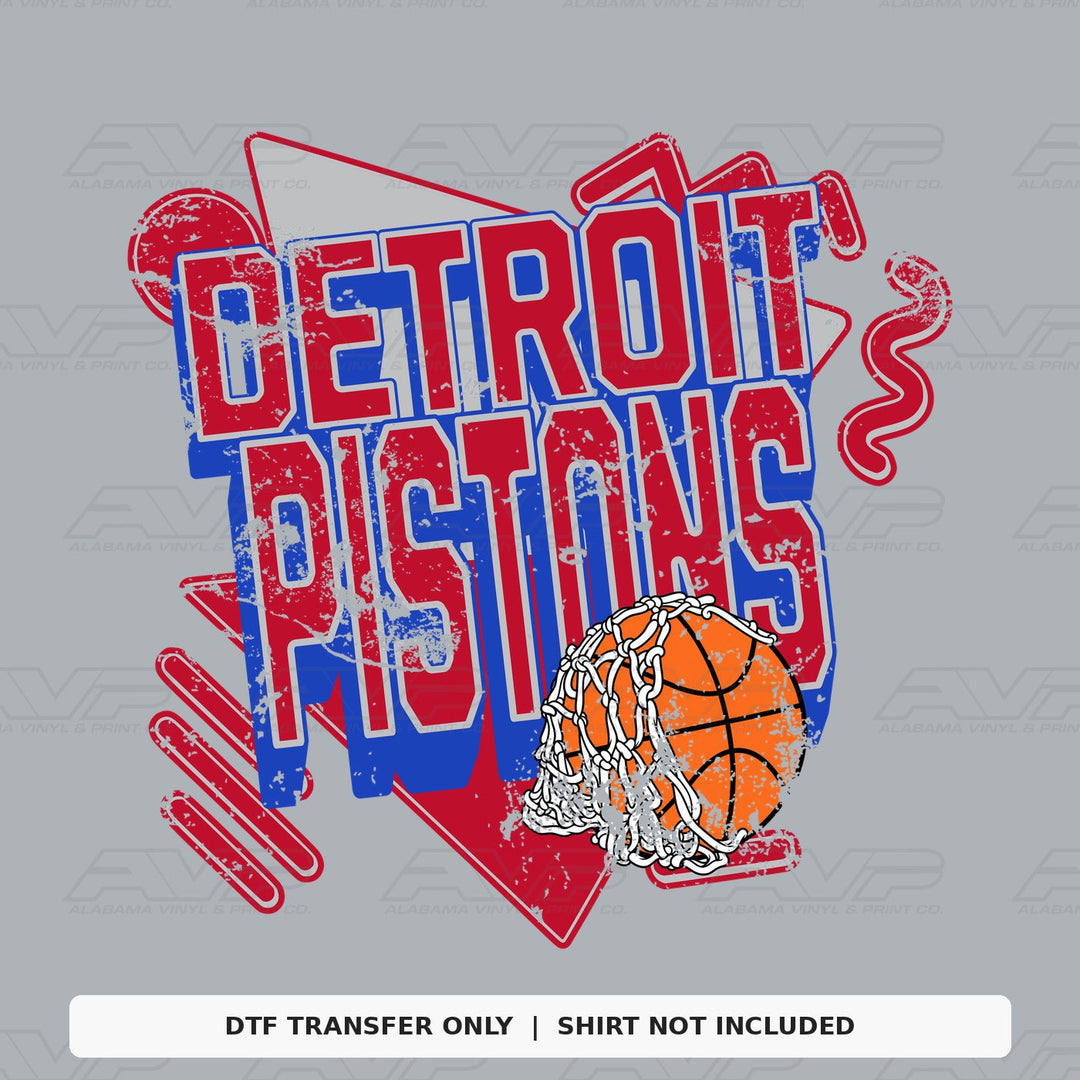 Detroit Pistons Retro Alabama Vinyl