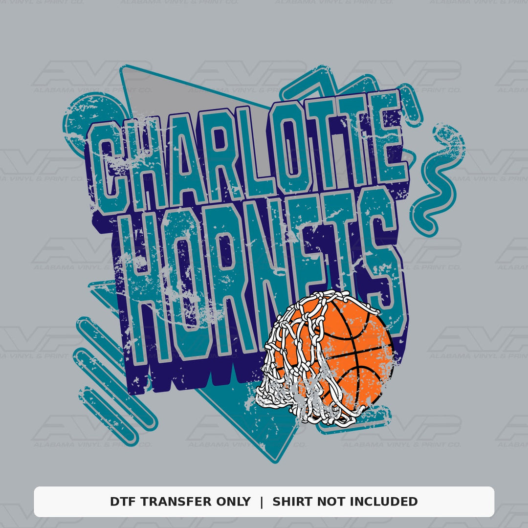 Charlotte Hornets Retro Alabama Vinyl
