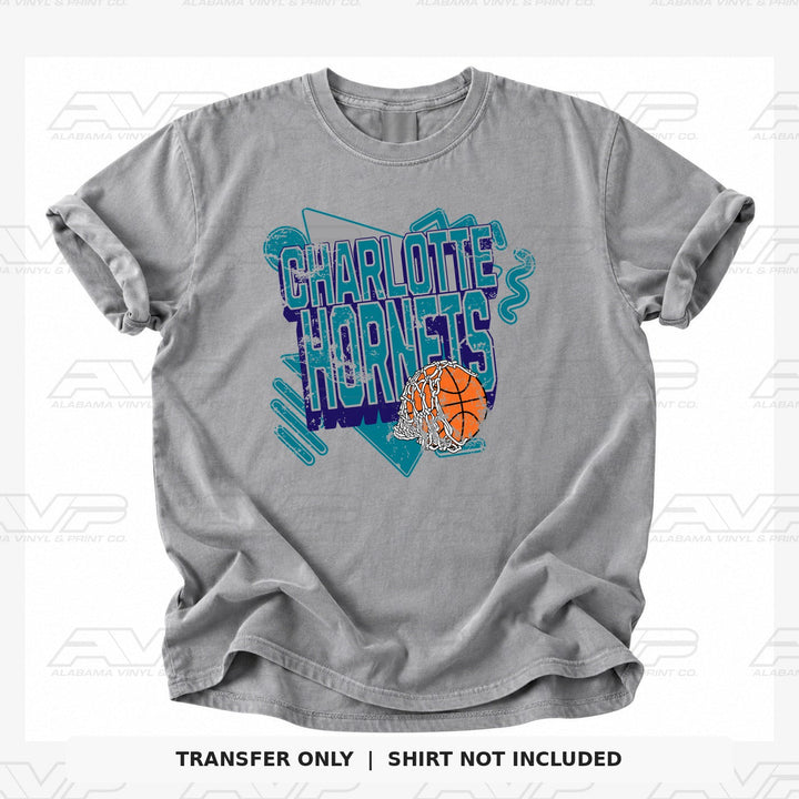 Charlotte Hornets Retro Alabama Vinyl