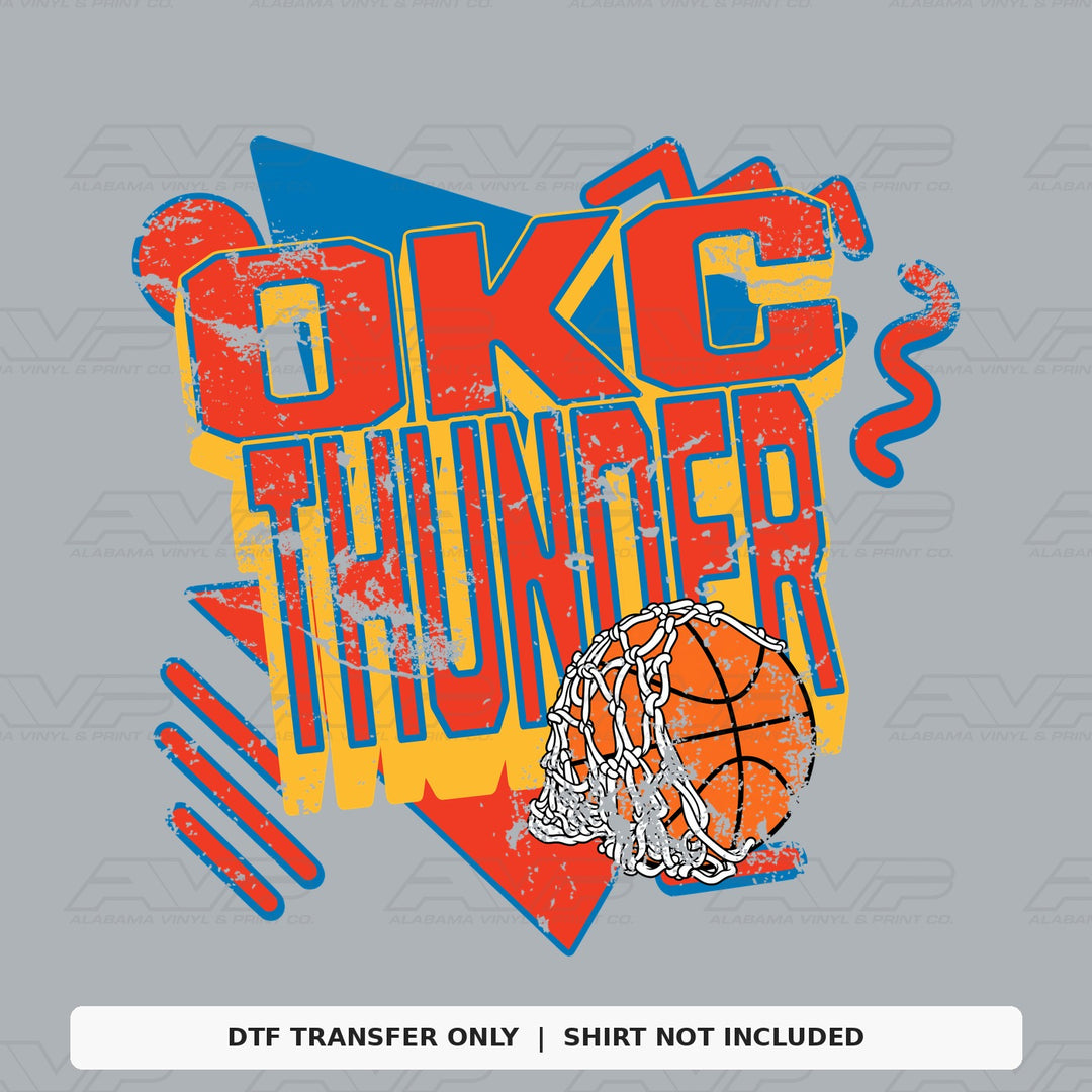 Oklahoma City Thunder Retro Alabama Vinyl