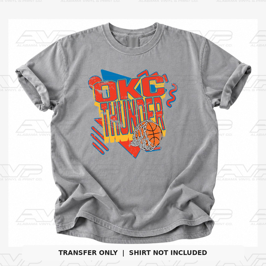Oklahoma City Thunder Retro Alabama Vinyl