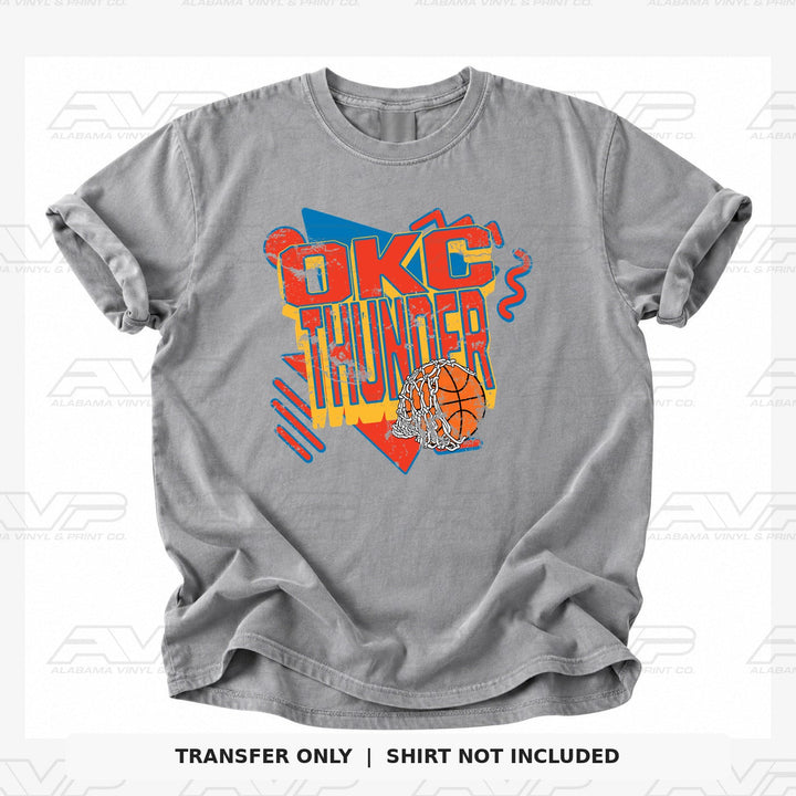 Oklahoma City Thunder Retro Alabama Vinyl