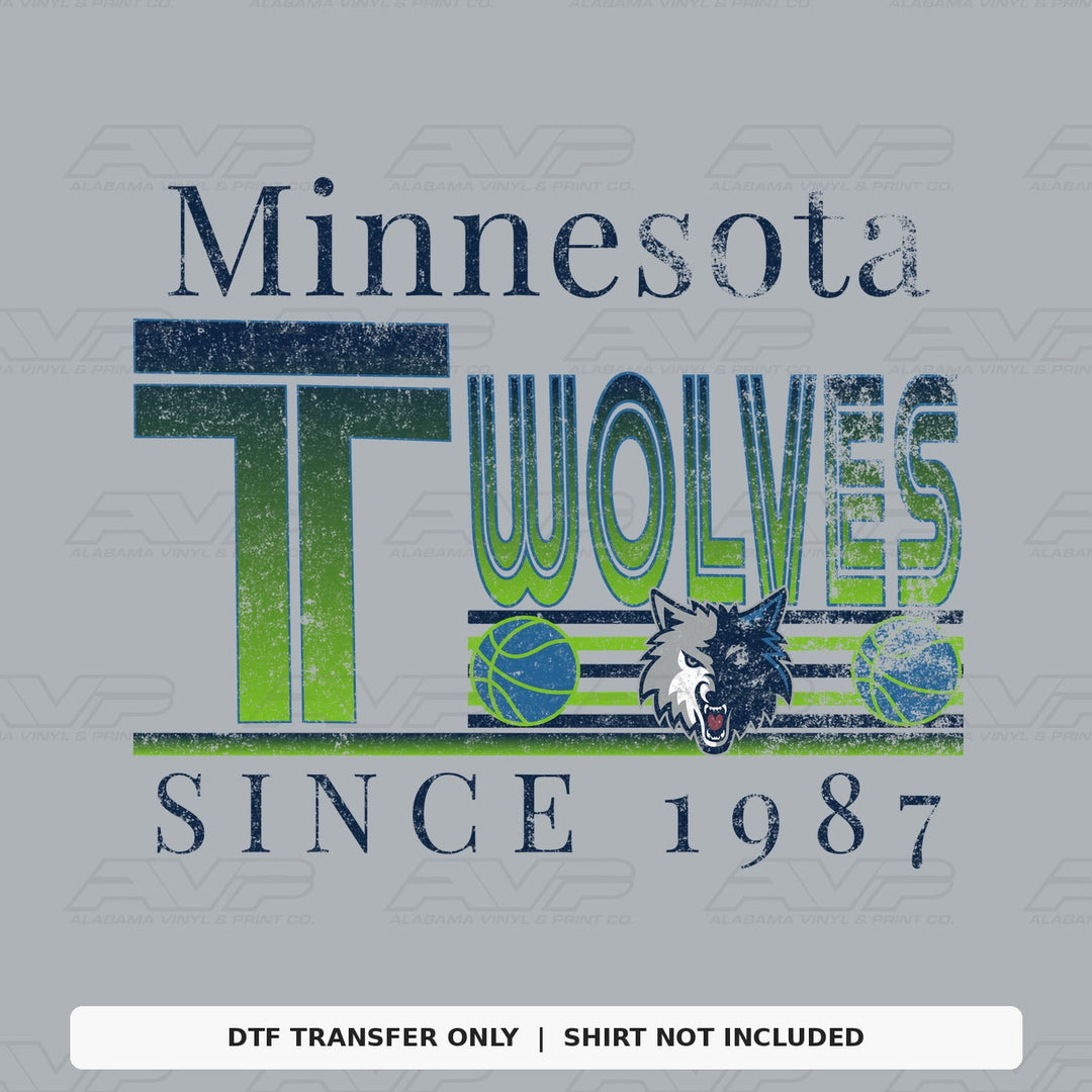 Minnesota Timberwolves 1987 Alabama Vinyl