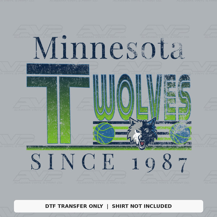 Minnesota Timberwolves 1987 Alabama Vinyl