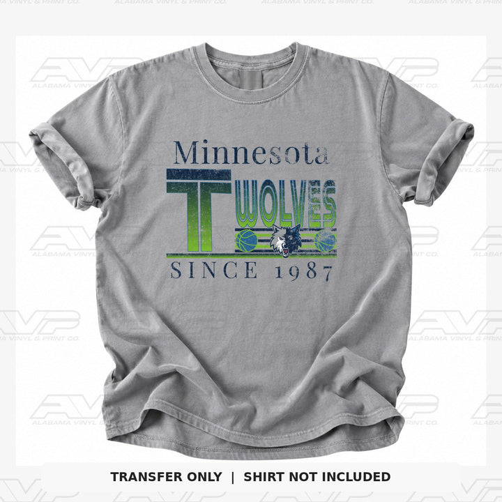 Minnesota Timberwolves 1987 Alabama Vinyl
