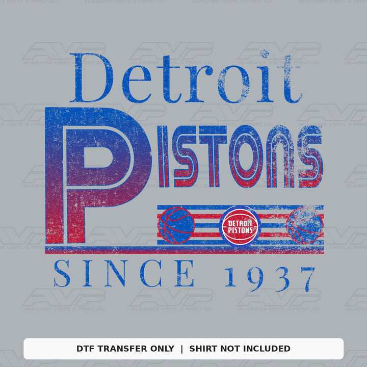 Detroit Pistons 1937 Alabama Vinyl