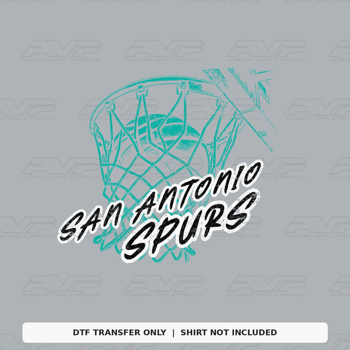 San Antonio Spurs Ball in Net Alabama Vinyl
