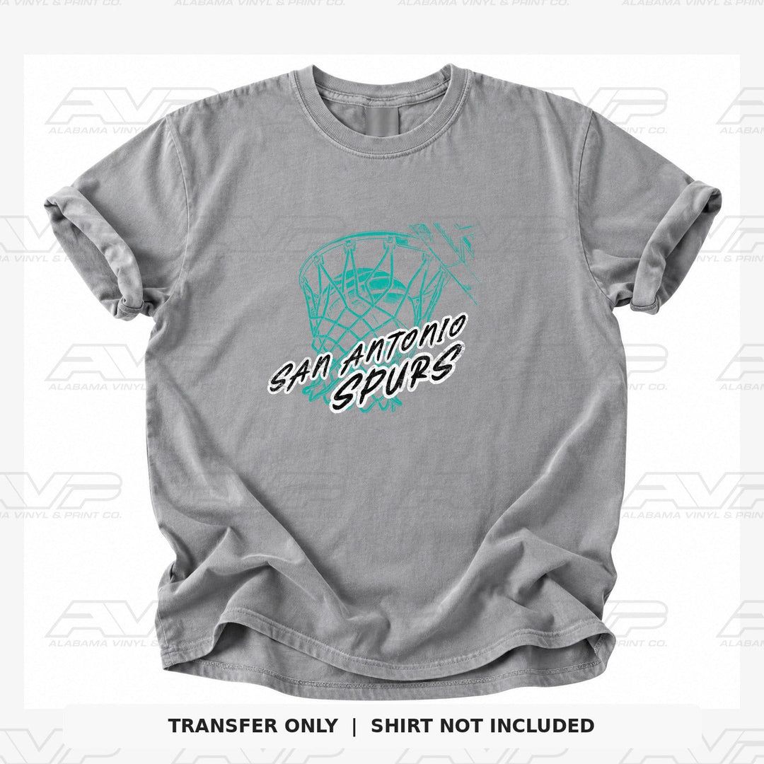 San Antonio Spurs Ball in Net Alabama Vinyl