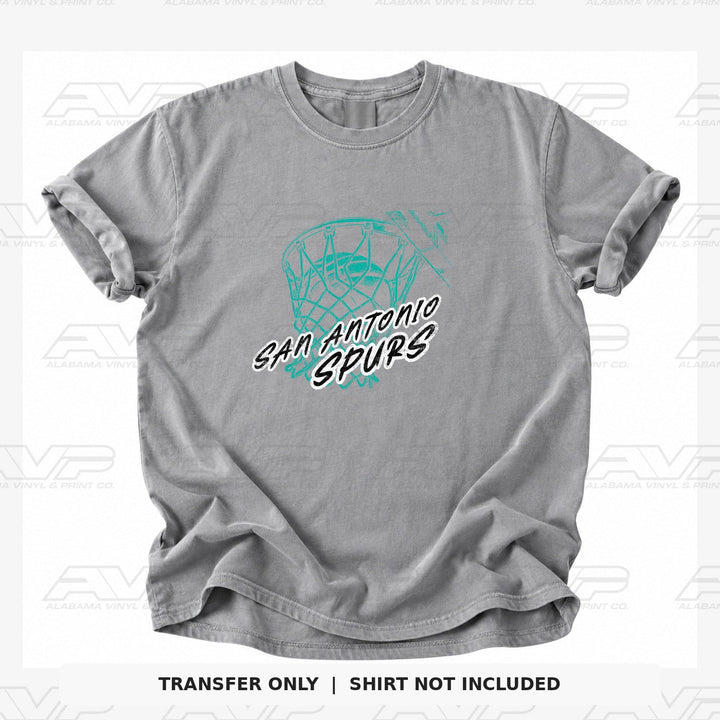 San Antonio Spurs Ball in Net Alabama Vinyl