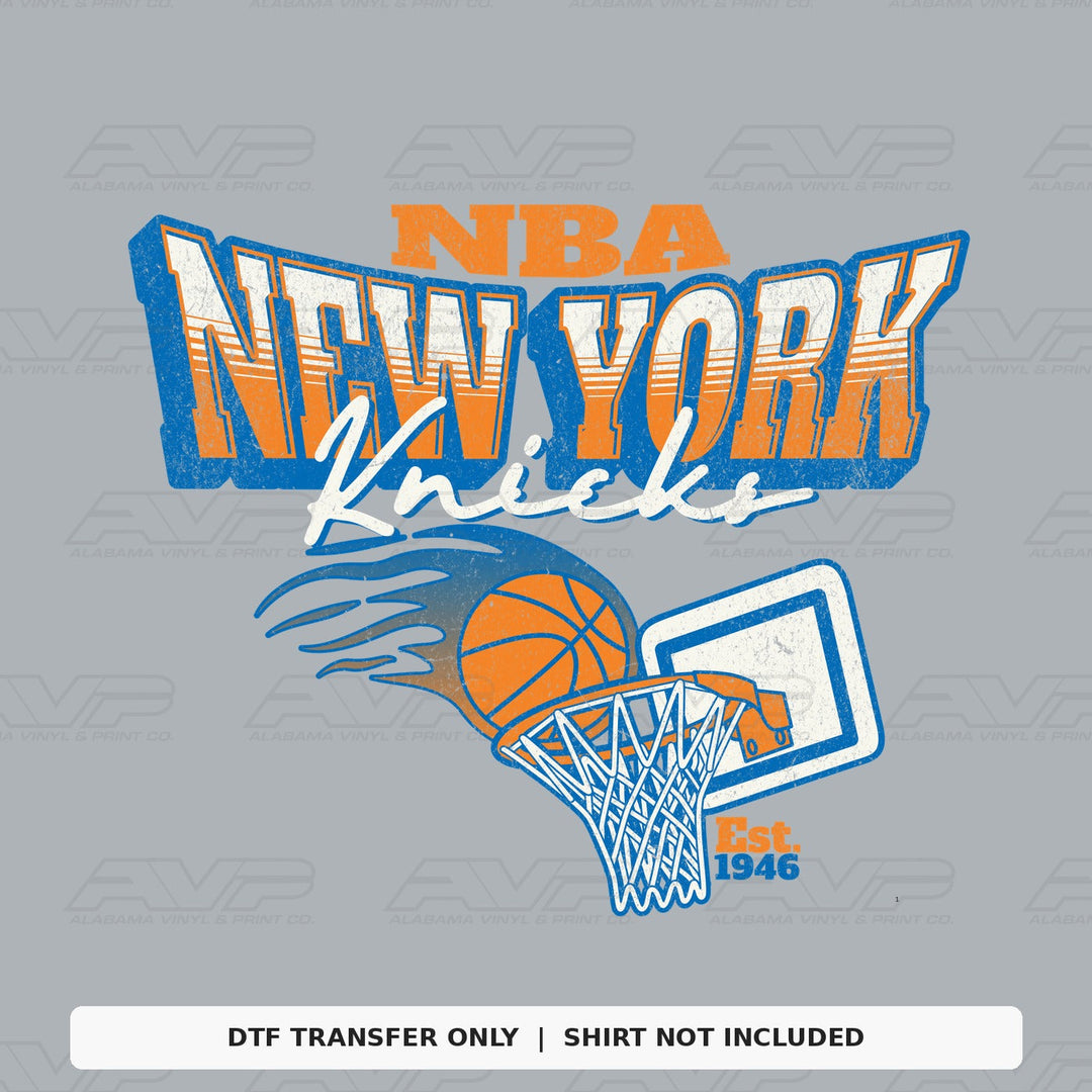New York Knicks Vintage Hoop 1946 Alabama Vinyl