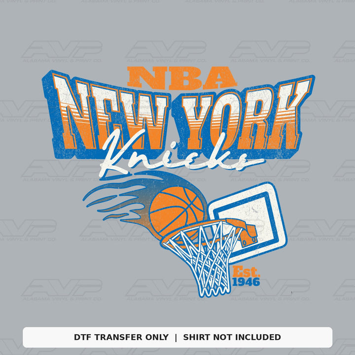 New York Knicks Vintage Hoop 1946 Alabama Vinyl