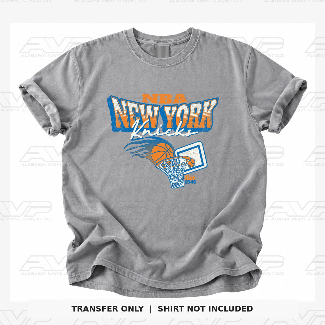 New York Knicks Vintage Hoop 1946 Alabama Vinyl