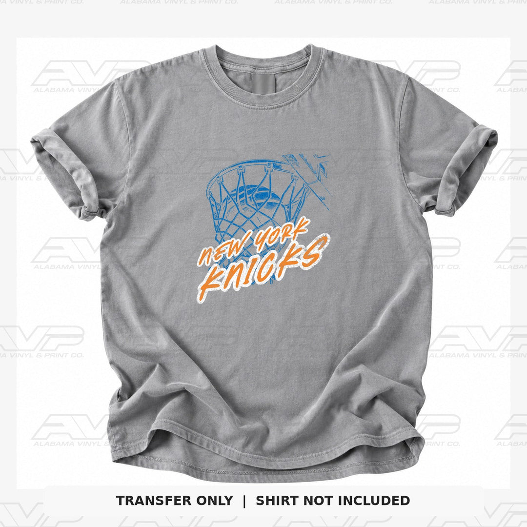 New York Knicks Ball in Net Alabama Vinyl