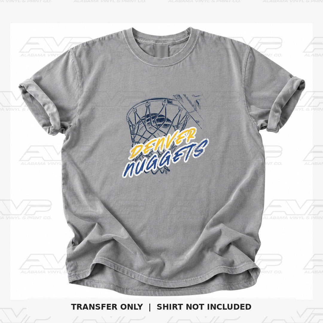 Denver Nuggets Ball in Net Alabama Vinyl