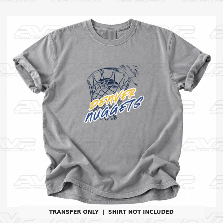 Denver Nuggets Ball in Net Alabama Vinyl
