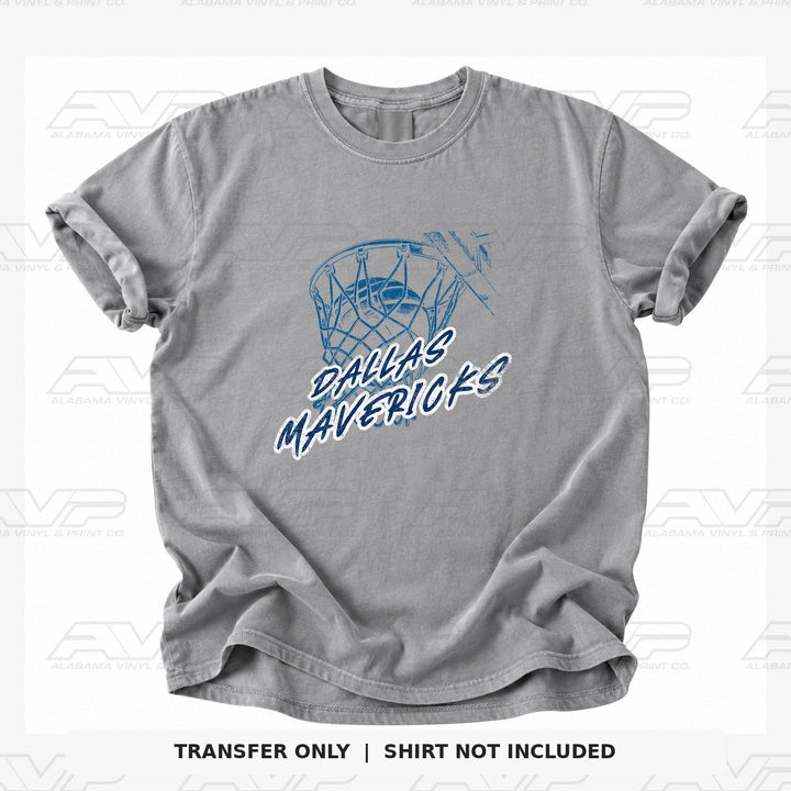 Dallas Mavericks Ball in Net Alabama Vinyl