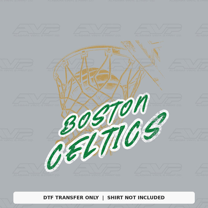 Boston Celtics Ball in Net Alabama Vinyl