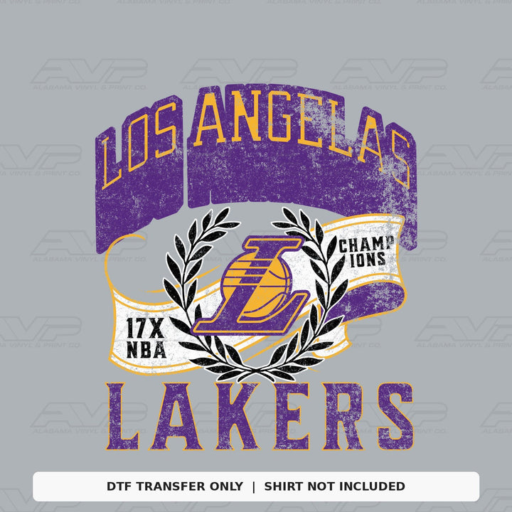 Los Angeles Lakers 17 Time Champions Alabama Vinyl