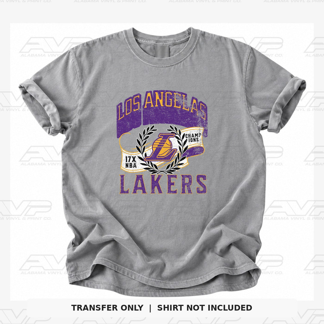 Los Angeles Lakers 17 Time Champions Alabama Vinyl