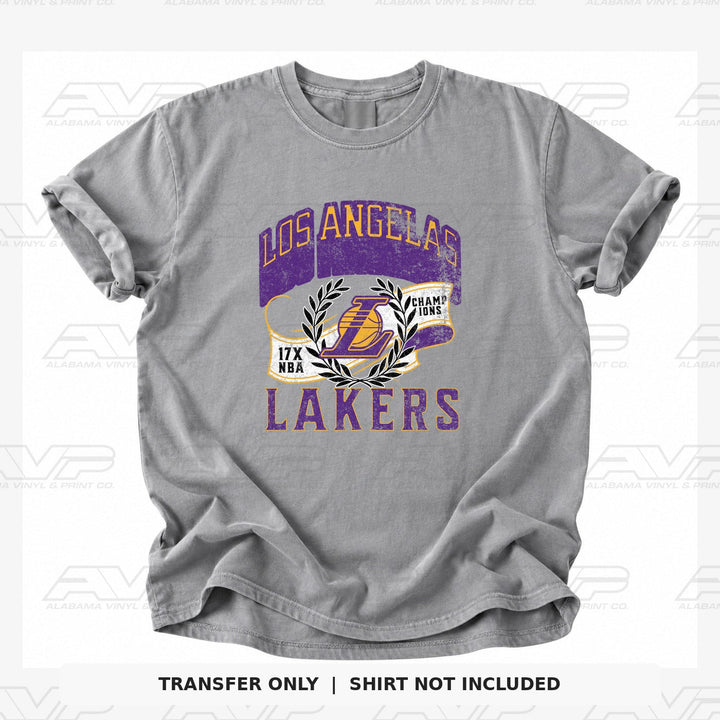 Los Angeles Lakers 17 Time Champions Alabama Vinyl