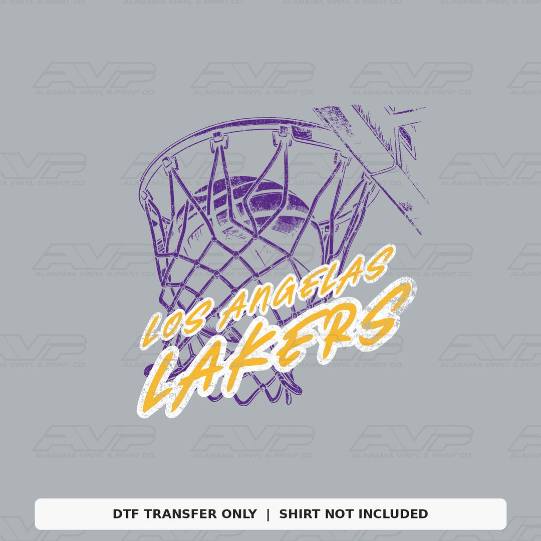 Los Angeles Lakers Ball in Net Alabama Vinyl