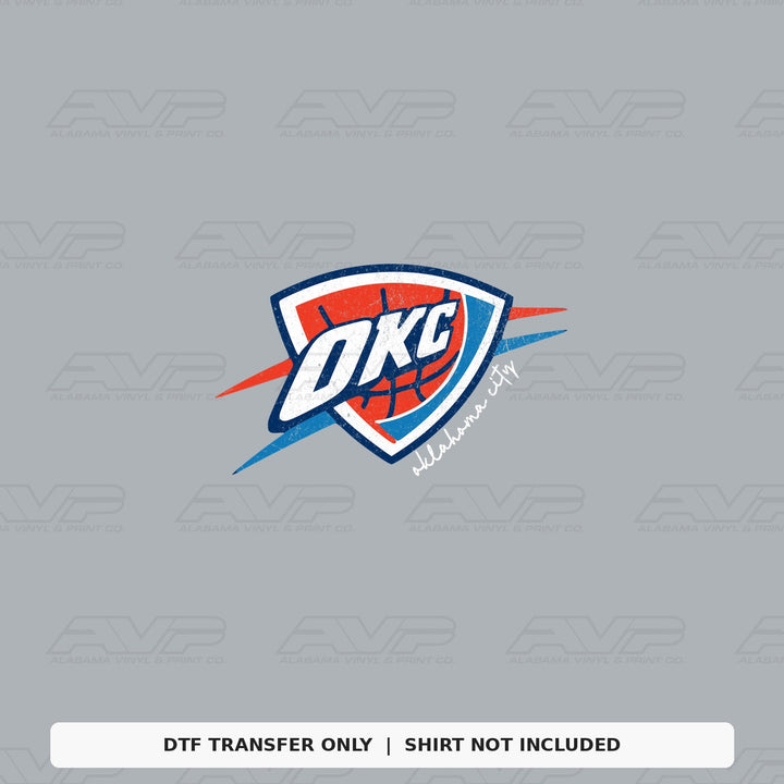 Oklahoma City Thunder Logo Script Alabama Vinyl