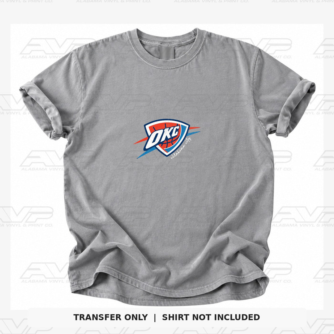 Oklahoma City Thunder Logo Script Alabama Vinyl