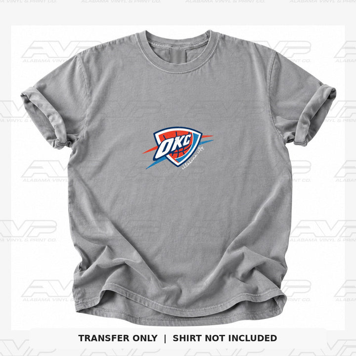 Oklahoma City Thunder Logo Script Alabama Vinyl