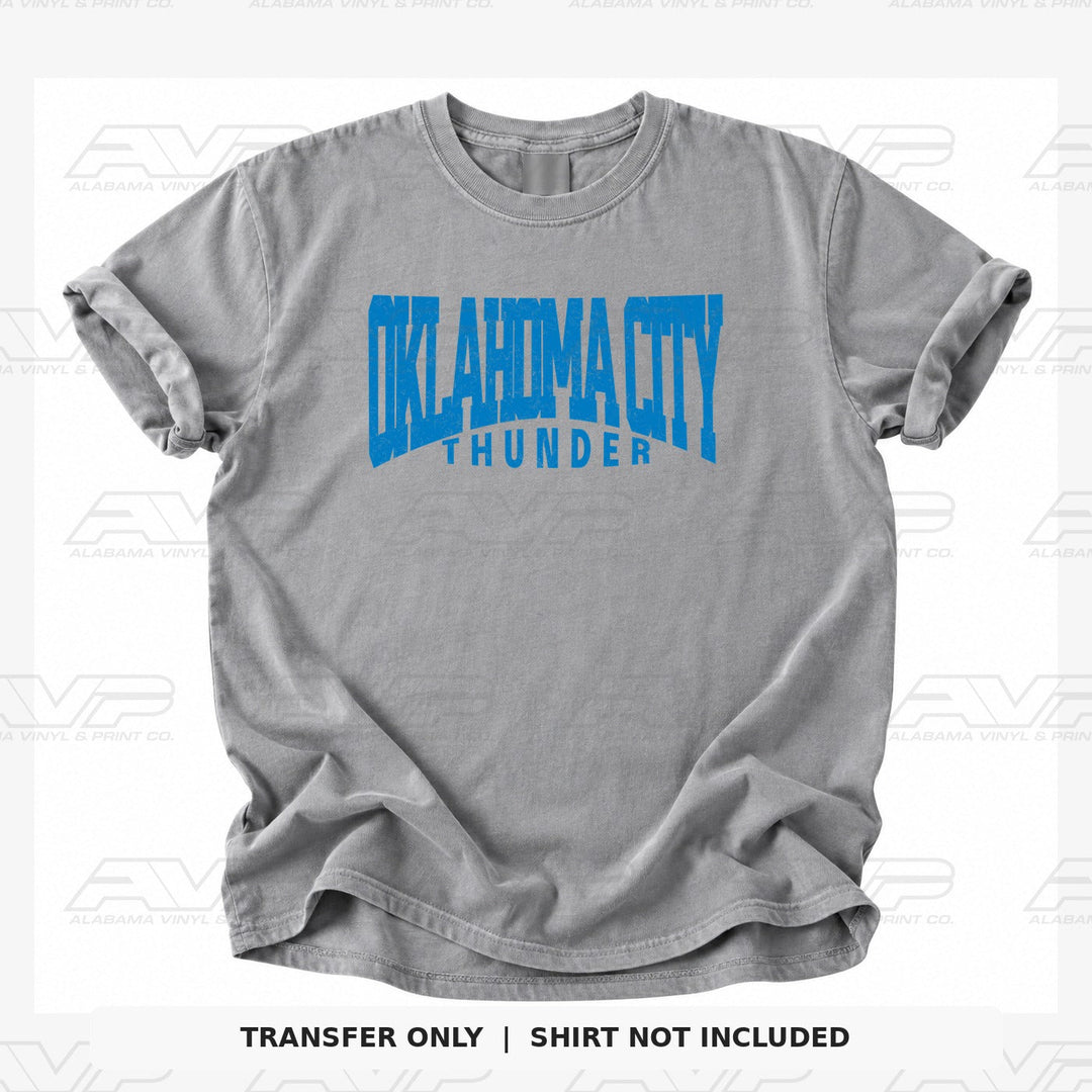 Oklahoma City Thunder Arched Alabama Vinyl