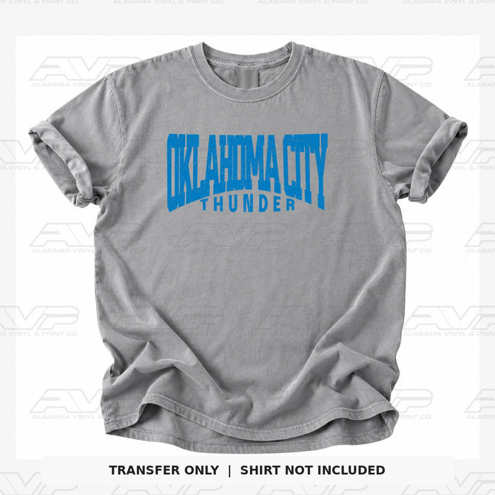 Oklahoma City Thunder Arched Alabama Vinyl