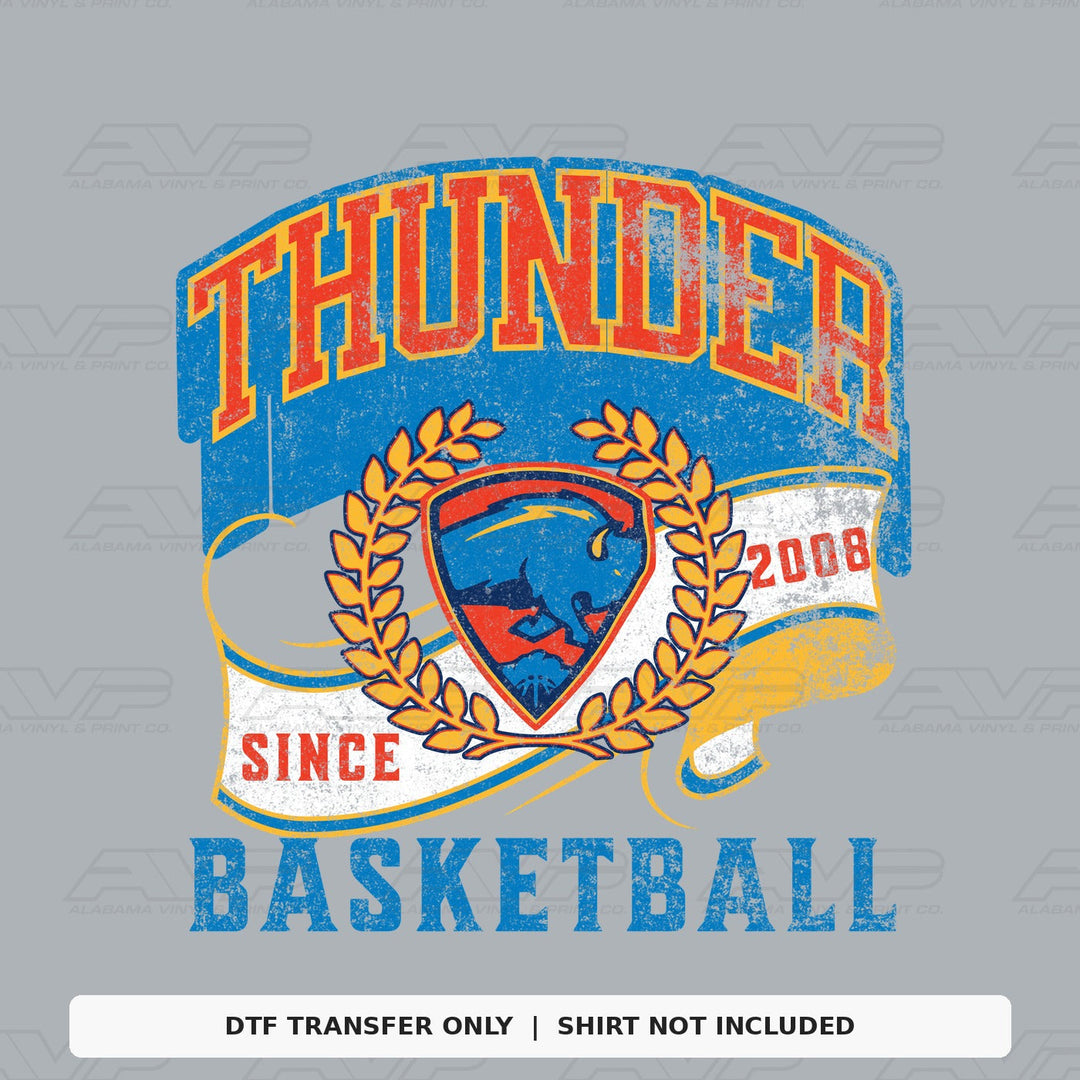 Oklahoma City Thunder Basketball 2008 Alabama Vinyl