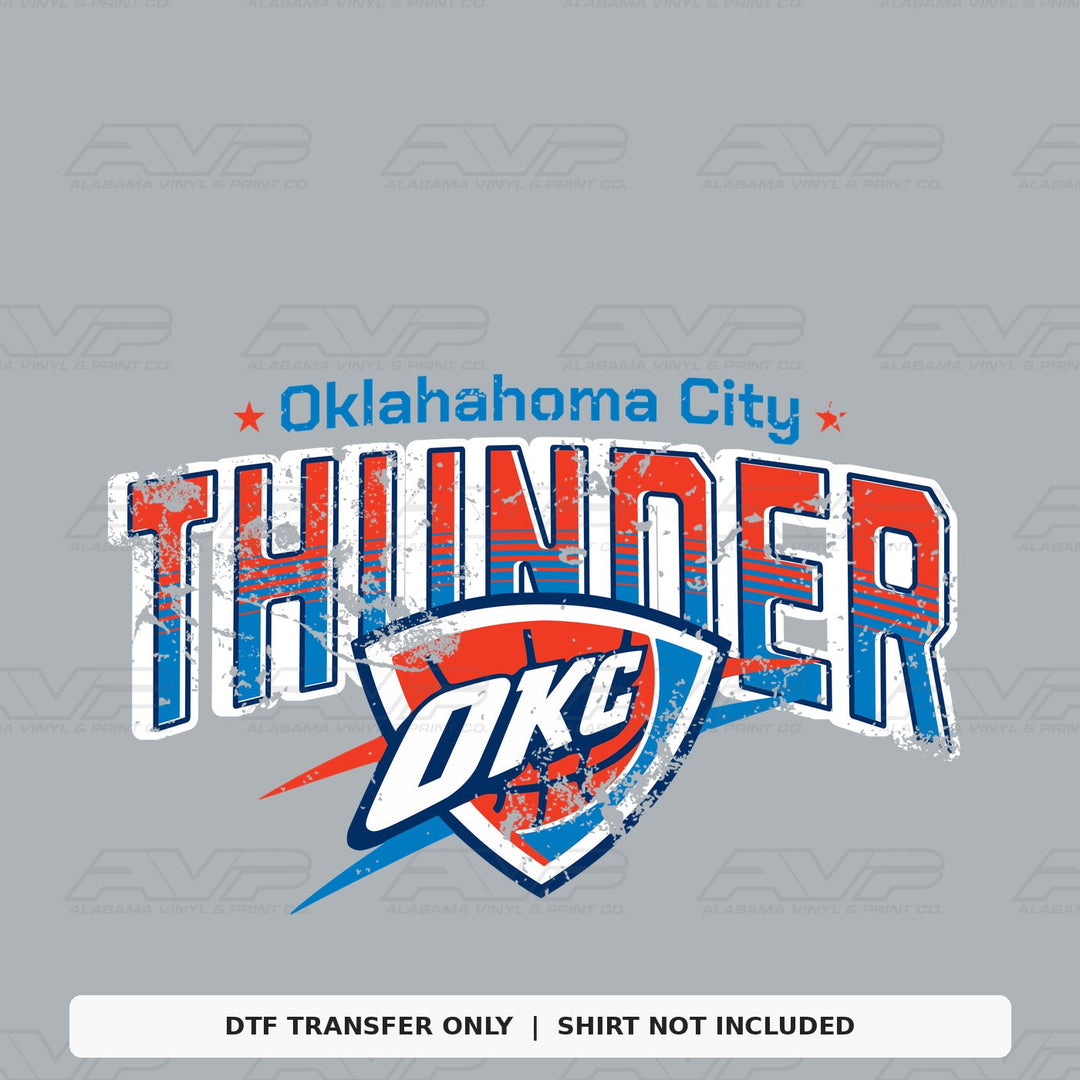 Oklahoma City Thunder logo Alabama Vinyl