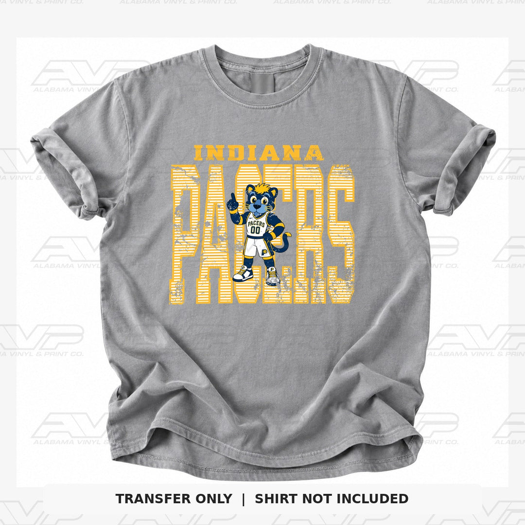 Indiana Pacers Mascot Stripes Alabama Vinyl